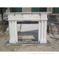 Hunan White Marble Fireplace